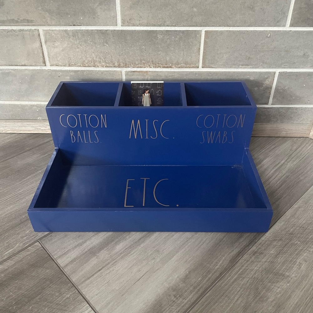 Rae Dunn Bathroom Wooden Caddy